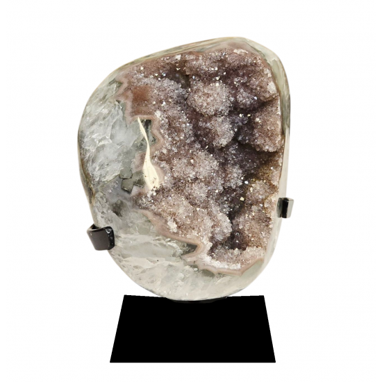 pink amethyst and agate uruguay