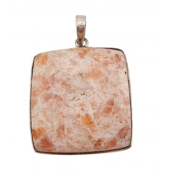 pendant sunstone silver