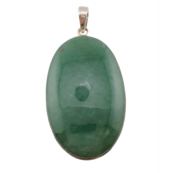 pendentif aventurine verte argent