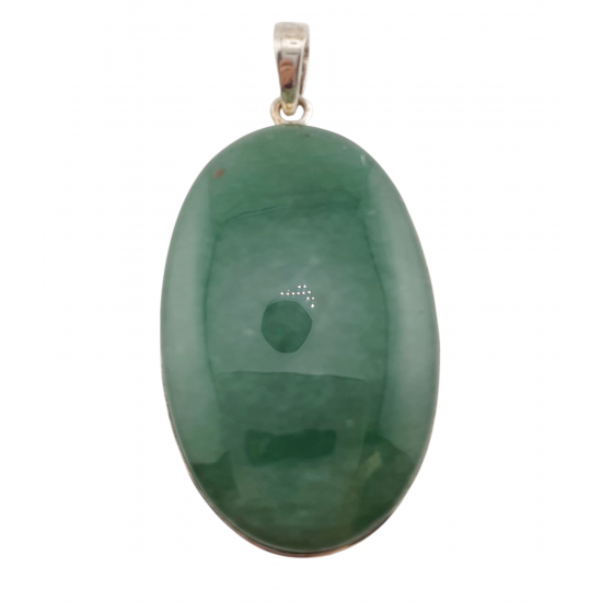 pendant green aventurine silver