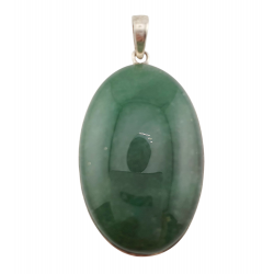 pendentif aventurine verte argent
