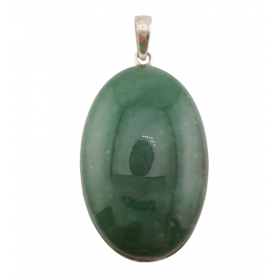 pendant green aventurine silver
