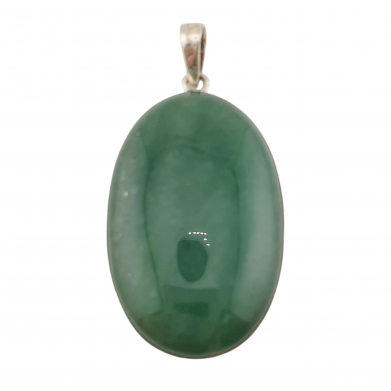 pendant green aventurine silver