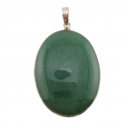 pendentif aventurine verte argent