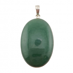 pendentif aventurine verte argent