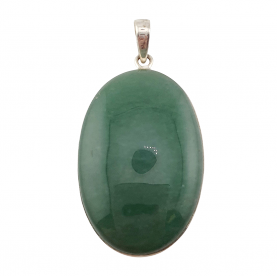pendant green aventurine silver