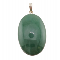 pendentif aventurine verte argent