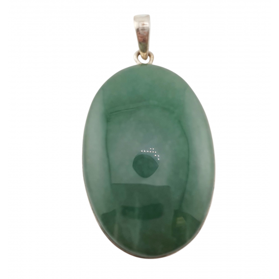 pendant green aventurine silver