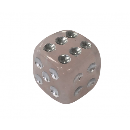 Dice rose quartz