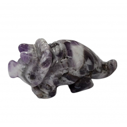 Dinosaur Triceratops amethyst