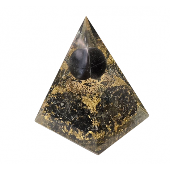 orgonite obsidian tree of life pyramid