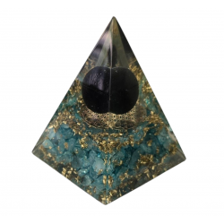 orgonite blue quartz tree of life pyramid