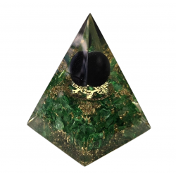 orgonite green quartz tree of life pyramid