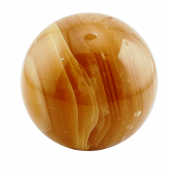 Honey calcite sphere