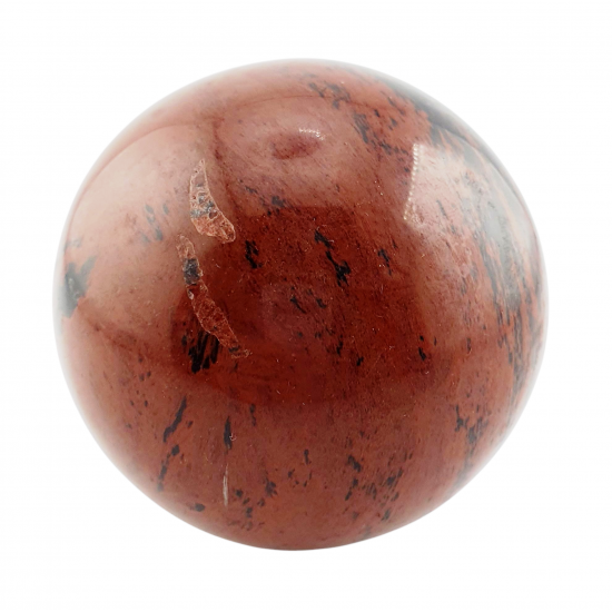 Mahogany obsidian sphere