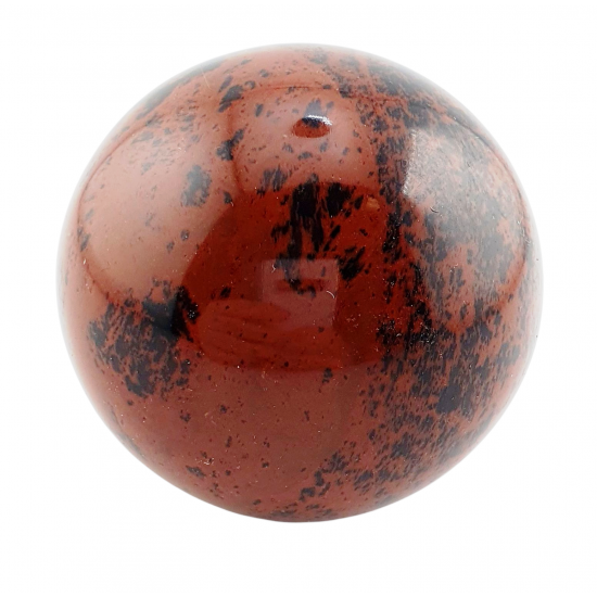 Mahogany obsidian sphere