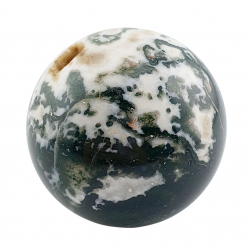 moss agate sphere