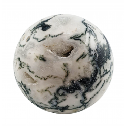 moss agate sphere