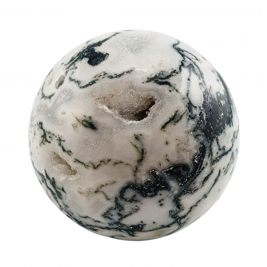 moss agate sphere