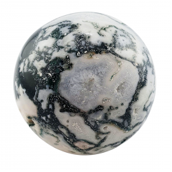 moss agate sphere