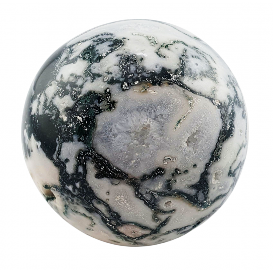 moss agate sphere