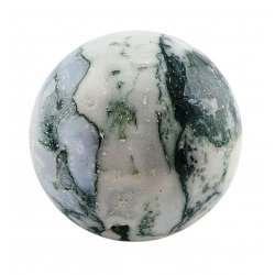 moss agate sphere