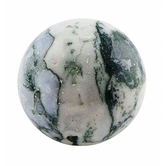 moss agate sphere