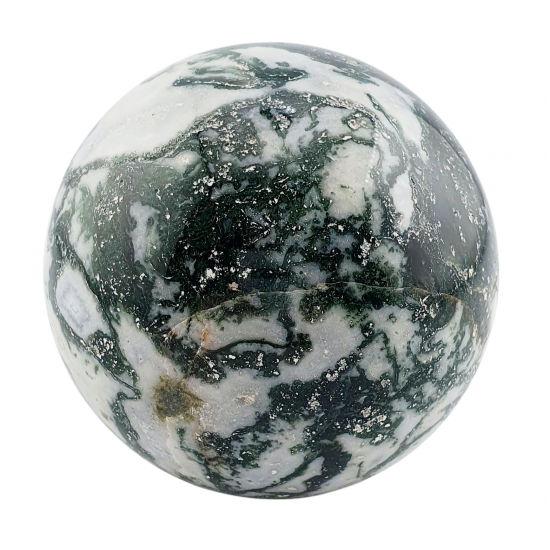 moss agate sphere