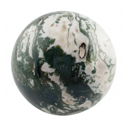moss agate sphere