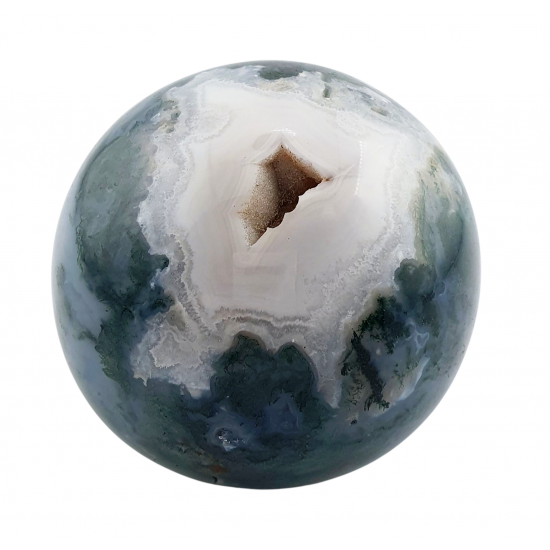 moss agate sphere