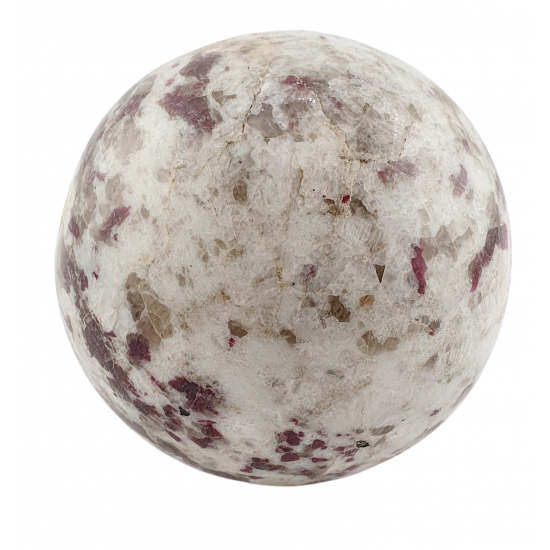 rubellite - smoky quartz sphere rubellite - smoky quartz sphere