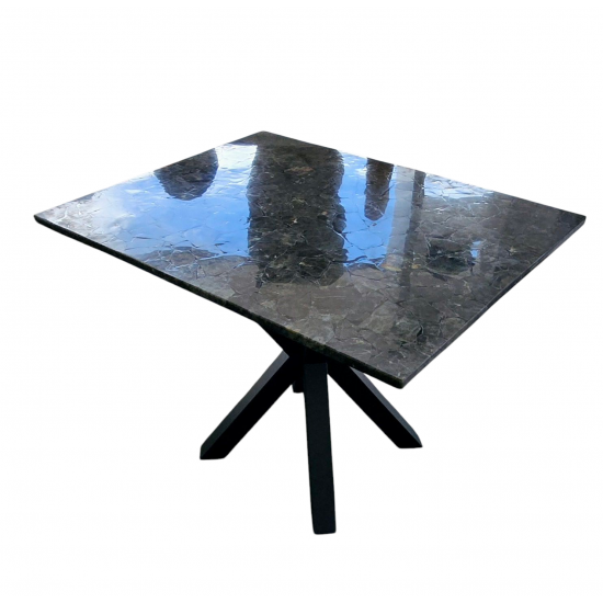 Labradorite stone table