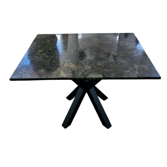 Labradorite stone table