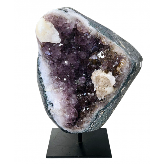 améthyste et calcite du brésil