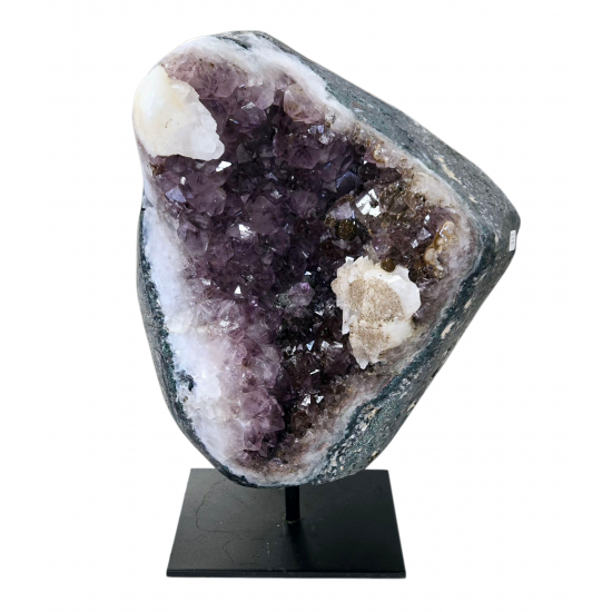 améthyste et calcite du brésil