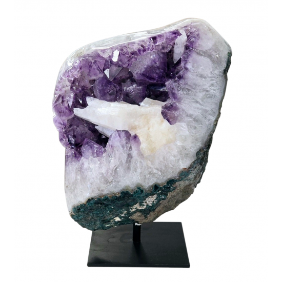 améthyste et calcite du brésil