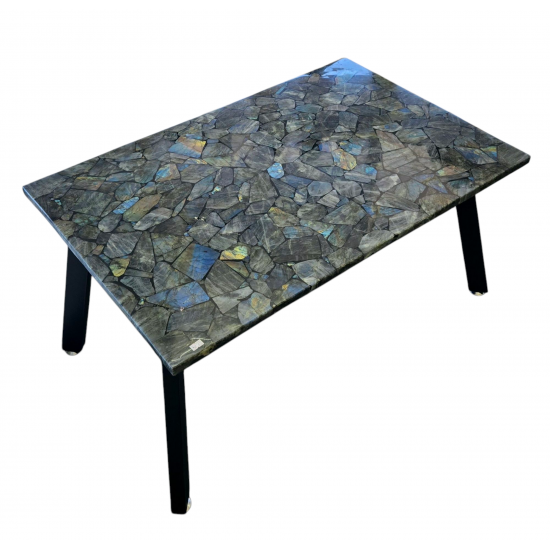 Labradorite stone table