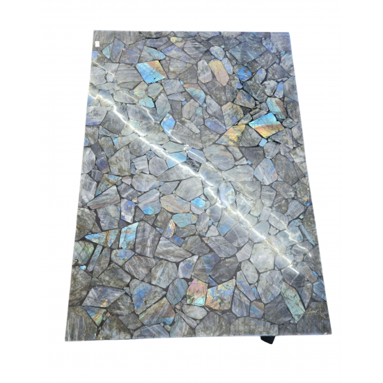 Labradorite stone table
