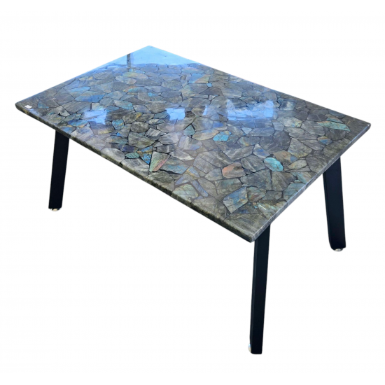 Labradorite stone table