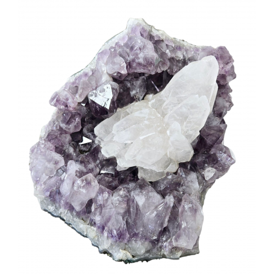 améthyste et calcite du brésil