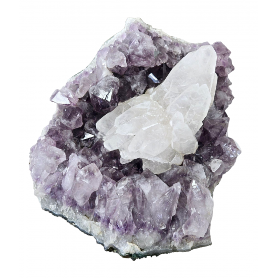 améthyste et calcite du brésil