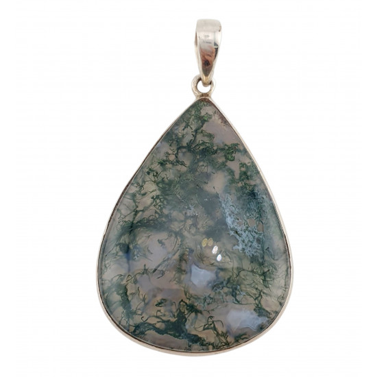 pendant moss agate
