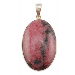 pendant rhodonite silver