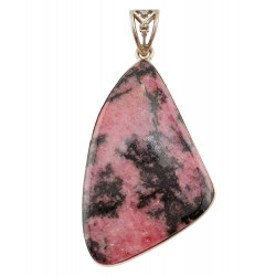 pendant rhodonite silver