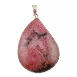 pendant rhodonite silver