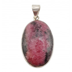 pendant rhodonite silver
