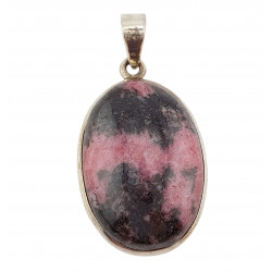 pendant rhodonite silver