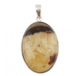 pendant yellow septarian