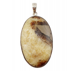 pendentif septaria jaune