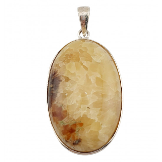 pendant yellow septarian